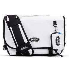 菲普斯 above 郵差包 + 登山扣 + 迷你小包, 白色