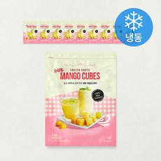 글로벌냉동식품 베트남산 리얼 망고 큐브 (냉동), 10개, 1kg