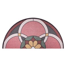 유럽풍 에스닉 도어 매트, 핑크, 1개