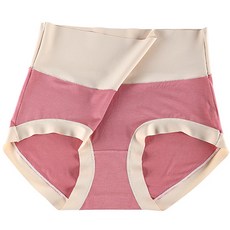 베이지 실크 하이 웨스트 노라인 초기 임산부 팬티