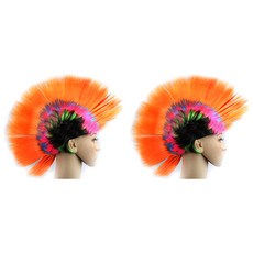 雞冠搖滾假髮, 6型, 2個