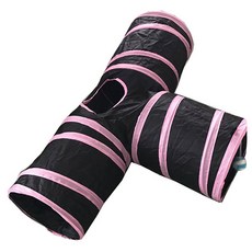 펫트롱 고양이 창문형 멀티 터널, 핑크, 1개