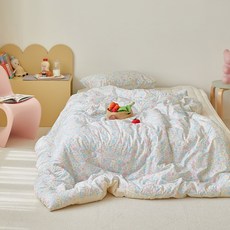 maatila Cotton Candy孩童60支高密度純棉四季被+枕套組, Picnic款