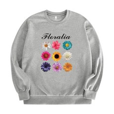 JB FASHION 花卉寬鬆版型大學T