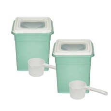 cimelax 掀蓋式穀物密封儲存罐 2入, 橄欖綠