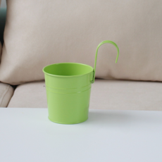 Misoroun 微笑彩色分離式多用途陽台掛式花盆, 淺綠色, 1個