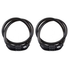 Samchuly 4段式自行車密碼鎖 L號, 2個, 黑色