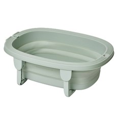 heytail 寵物兩段式可折疊浴盆, 淺綠色, 1個