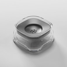 PASTEL PET 寵物透明懸浮飲水器, 1個, 灰色