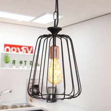 DAYSTAR HOUSE 福特1頭吊燈, 黑色