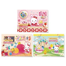 YOUNGART 繪圖本 3入 隨機出貨, 8開, 60張, 1組