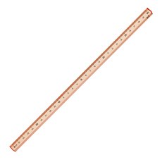 롭다 아크릴스틱자 30cm, Soil Pink, 1개