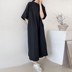 Borimam Laura 防皺長版連身裙 大尺碼孕婦裝 R919