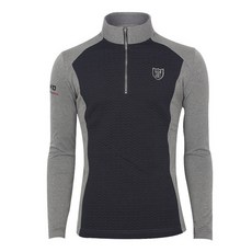 GLENECHO 男士半拉鍊拉絨長袖 T恤 GES21517