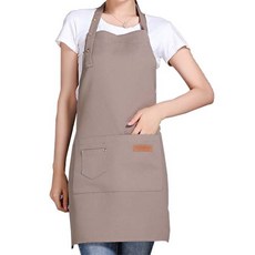 Life Fit 藝術帆布工作圍裙, 卡其色