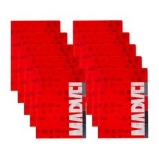 kumhong 大理石索引文件, 紅色的, 10個