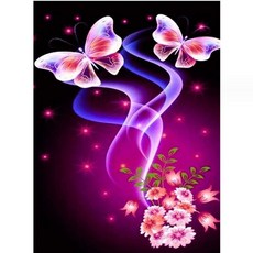 Daysoy 神秘幻想 DIY 鑽石畫套組 20 x 30 cm, 03 花朵, 1套