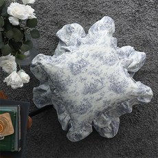 韓國 amante Roizen 亞麻荷葉邊抱枕套