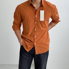 Namjadaing 男性防皺基本款寬鬆版休閒襯衫