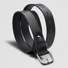 VONIN HOMME 義大利牛皮 30mm 圓形扣環皮帶 NT076BK