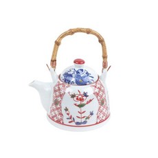 田園印花陶瓷茶壺, 混色, 550毫升