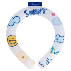 City Life Camel Camel Sunny 冰感涼爽頸掛帶 頸部冷卻器, 1個, 白色