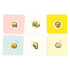 Pinkfoot 1000 隻眼睛鴨裝飾卡片 6 件套, 2套, 混合顏色