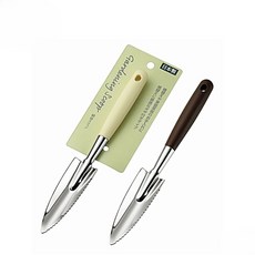 Echo 不鏽鋼園藝花鏟 鋸齒邊 日本製, 1個