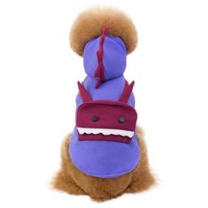 MINGZ 寵物 怪獸惡童連帽外套, 紫色