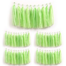 PARTYHAE DIY派對流蘇掛飾, 綠色, 5個