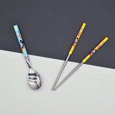 LILFANT 米奇孩童真空餐具組, 混色, 湯匙+筷子