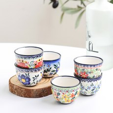 PRAKA 燒酒杯6入組, 混合顏色, 6種燒酒杯