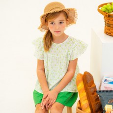 Lalaamang 女童透氣純色上衣