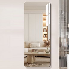 Alleophom 黏貼式壓克力迷你壁鏡 30 x 60 cm, 單一顏色