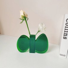INS風北歐風壓克力花瓶, 綠色