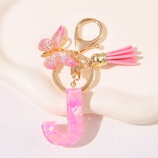 ING Market 粉紅粉紅可愛字母商品掛飾, 1個, J