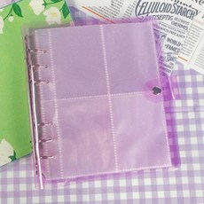 Standard Living 亮粉小卡活頁夾, 紫色, 25張