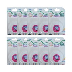 Korea Brush Dental KB薄牙線 薄荷香 50m, 10個, 1件