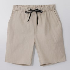 M.N.C 亞麻日常透氣鬆緊帶短褲 MDSP650BJ