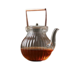 BlueSun 藍日菊花瓣茶壺, 透明, 800毫升