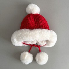 兒童 C 貂皮觸感毛球軟帽