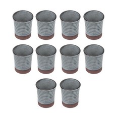 O 椅子 石頭圓柱形酒杯, 灰色的, 10個