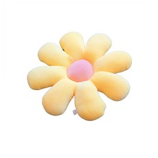 Smart Living 花朵造型兩用坐墊/靠墊, 黃色
