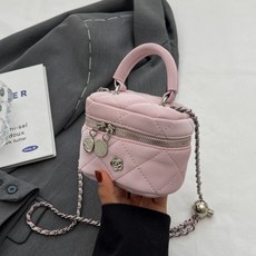 연이랜드 여성용 체인 미니 퀼팅 크로스백