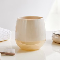 Modern House 簡約圓形漱口杯兩用多功能置物架, 1個, 香草