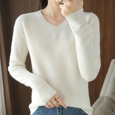 soleil 女款 Lunas V領保暖基本款針織衫