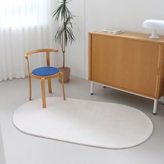 루미 극세사 비정형 타원형 러그