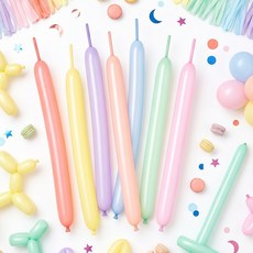 리드홈 260S 고품질 라텍스 마카롱 요술 막대 풍선, 랜덤발송, 100개 랜덤발송, 100개