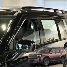 차량용 빗물받이 프리미엄 썬바이저, 프리미엄 블랙, 현대 MX5 싼타페