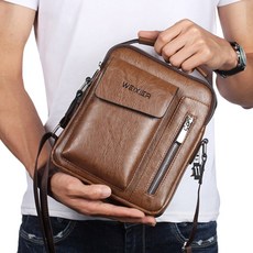 WEIXIER 도오빠 남성용 XER 가죽 크로스백